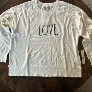 Rae Dunn Love Shirt. Long Sleeve. XL